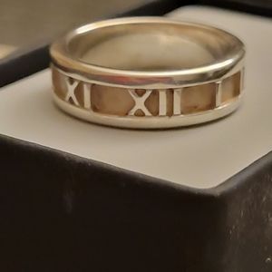 Tiffany & Co Sterling Sliver Atlas Band Ring